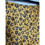 4SI3NNA Quinn Medium Gold Orange Black Animal Print Satin Midi Skirt Photo 5