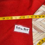 Ann Taylor  Lambswool Sweater Red/Orange Floral Mock Neck Knit Top Women M Cozy Photo 6