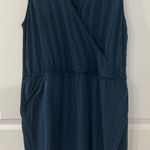 Carve Designs  Blue Sleeveless Wrap Style Dress Pockets Stretch Size XL Photo 0