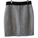 J.Crew  Beige/Black Crinkled‎ Linen Mini Skirt in size 8 Photo 0