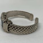 Avon Belt Buckle case shaped watch 23mm silver tone rhinestones 6.5” running Photo 3