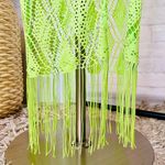 Boutique Lime Green Sheer Lace Skirt Photo 3