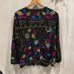 draper's & damon's Stunning Drapers & damon’s silk beaded sequin cardigan vintage heavy Photo 5
