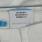 J. McLaughlin  Emmie Jeans 4 NWT $178 Dark Wash White Denim Stretch‎ Cotton Solid Photo 4