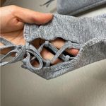 Bogo Athletica Gray Workout Leggings with Tie Details Size L Size L Photo 2