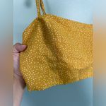 Princess Polly  Yellow Polka Dot Skinny Strap Bra Cropped Top SZ 4 Photo 2