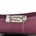 Free People Intimately Free Size Large Short Sleeve Bodysuit Purple Velvet NWT Photo 3
