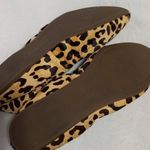 Audrey Brooke  "Lydia" Leopard Print Calf Hair Ballet Flats Photo 10