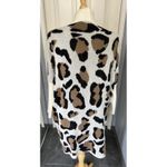 Animal Leopard Print Cozy Long Line Cardigan Sweater Soft Comfy Photo 4