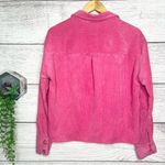 NWT Jolie & Joy Pink Corduroy Shacket Button Front Shirt Jacket Top Size Large Photo 8