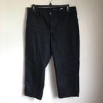 NYDJ Bella Colored Straight Leg Stretch Crop Jean Womens Size 6 BLACK M7… Photo 2