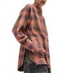 BDG Rick Boyfriend Flannel Shirt Urban Outfitters RED STRIPE NWT Size Small Photo 3