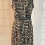 J.Crew  tan brown tweed frayed hem sleeveless sheath dress size 6 Photo 1