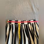 Pinup Couture Bella Vintage Gathered Swing Skirt in Black and White Mark Stripe Size M Photo 6