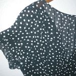 Sandra Darren 16 Black White Dot Dress Plus Photo 1