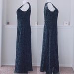 Ellen Tracy  Gown Lace Maxi Dress Navy Plus Size 16 Photo 3