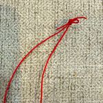 Small Gold plated Dragon Pendant Necklace with Red Cord Photo 4