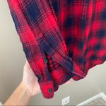 Madewell  Buffalo Check Long Sleeve Dress Red Sz Small Photo 5