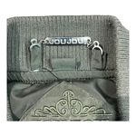 JouJou Olive Green Bomber Jacket Military Style Zip Up Flight Jacket Large Photo 6