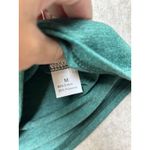 Merry And Bright Christmas Tee Womens Medium Green Leopard Stripe Raglan Holiday Photo 3