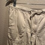 J.Crew  Women’s Cotton Drawstring Pants Khaki Tan Size 12 Photo 3