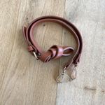 Plaid Handbag in Brown Faux Leather and Grey Photo 3