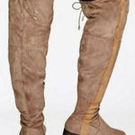 Ashley Stewart  Suede Over The Knee Brown Women's Boots Size: 9 Photo 0