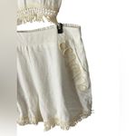 Elegant Cream Jumpsuit with Gold Accents White Size L Photo 2