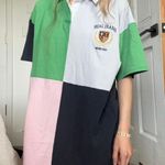 BDG Oversized Polo T Shirt Dress Photo 0