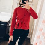 Madewell Texture & Thread  Red Long Sleeve Photo 0