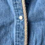 Wrangler Vtg 90s  Blue Denim Long sleeve Pearl Button Shirt Size Lg♟️ Photo 1