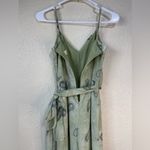 Michael Michael Kors paisley wrap front wide leg jumpsuit in sage green‎ Green Size XS Photo 1