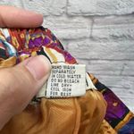 Vintage New York Studio Silk Mini Skirt Faux Wrap Size M Paisley 90s Y2K Print Purple Size M Photo 5