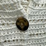 Gap  Vintage Cotton Wool Angora Blend Loose Knit Cream 3/4 Sleeve Cardigan Medium Photo 6