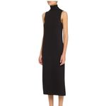 Vince  Side Slit Sleeveless Turtleneck Midi Dress Black Size S Photo 12