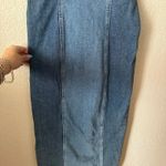 Anthropologie Pilcro  Square-Neck Corset Denim Midi Dress Small Photo 6