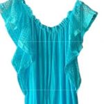 Sunday Saint Tropez teal linen sun dress made in france Blue Size M Photo 1