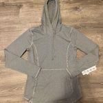 RBX Hooded Long Sleeve Striped Shirt Black White Women’s S Activewear NWT Photo 0