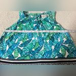 Rafaella  Tropical Leaf Print Sleeveless Blouse Photo 4