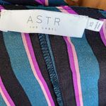 ASTR  The Label Striped Faux Wrap Bodysuit Photo 6