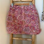 Talbots T by Pink Floral Paisley Zip Pockets Skort Women's Size MP Pickleball Photo 6