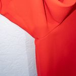 J.Crew New Bright Cerise Red Ruffle Crape Jumpsuit Size 0 Photo 4