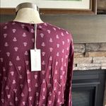 Z Supply Fitted Wrap Blouse in Red and Purple Photo 3