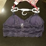 Jessica Simpson ๐๐ 2 Pack Bralettes Floral & Blue Lace Large L NWT Photo 5