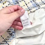 Karen Millen NWT Check Button Sleeveless Mini Dress Ivory Size US 4 Photo 7