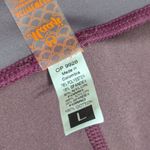 Maaji Prove Shimmery Leggings Workout Active Gym Womens Large Floral Purple Photo 5