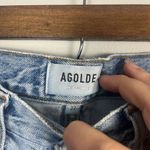 AGOLDE  Pinch Waist High Rise Kick distressed size 27 light wash Photo 2