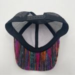 COLLECTION EIGHTEEN Baseball Cap Mesh Multicolor Yarn Black Adjustable One Size Photo 4