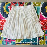 Princess Polly Gia White Ivory Cream Pleated Mini Skirt Size 0 Photo 0