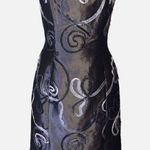 Jessica McClintock Vintage 90’s Pewter Strapless Dress Small or Extra Small Photo 0